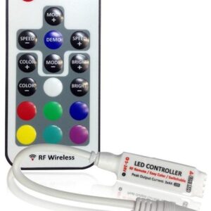 Avide LED Ταινία 12V 144W RGB 17 Πλήκτρα RF Τηλεχειριστήριο και Ελεγκτής