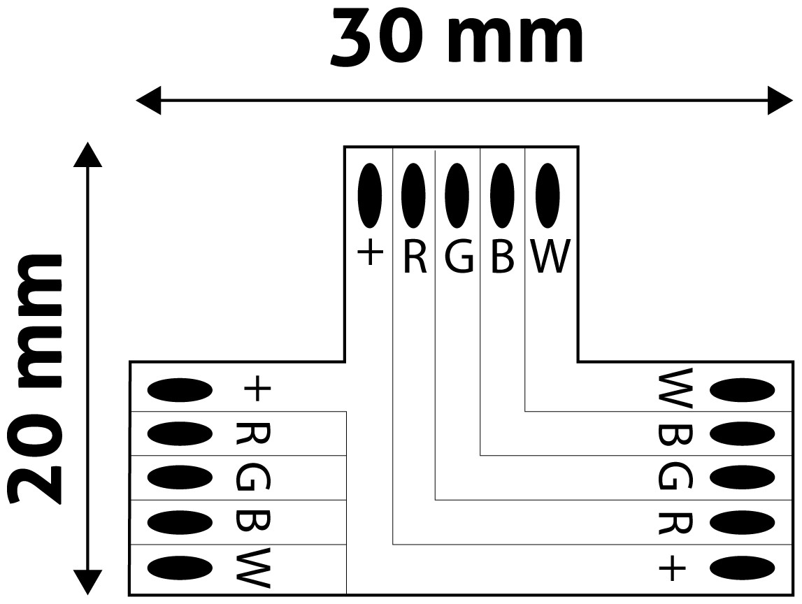 Avide LED Ταινία 12V RGB+W T Σύνδεσης Avide LED Ταινία 12V RGB+W T Σύνδεσης - Image 2