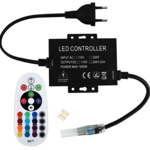 Avide LED Ταινία 220V RGB RF Τηλεχειριστήριο και Ελεγκτής για Μαξ 100m LED-Ταινία