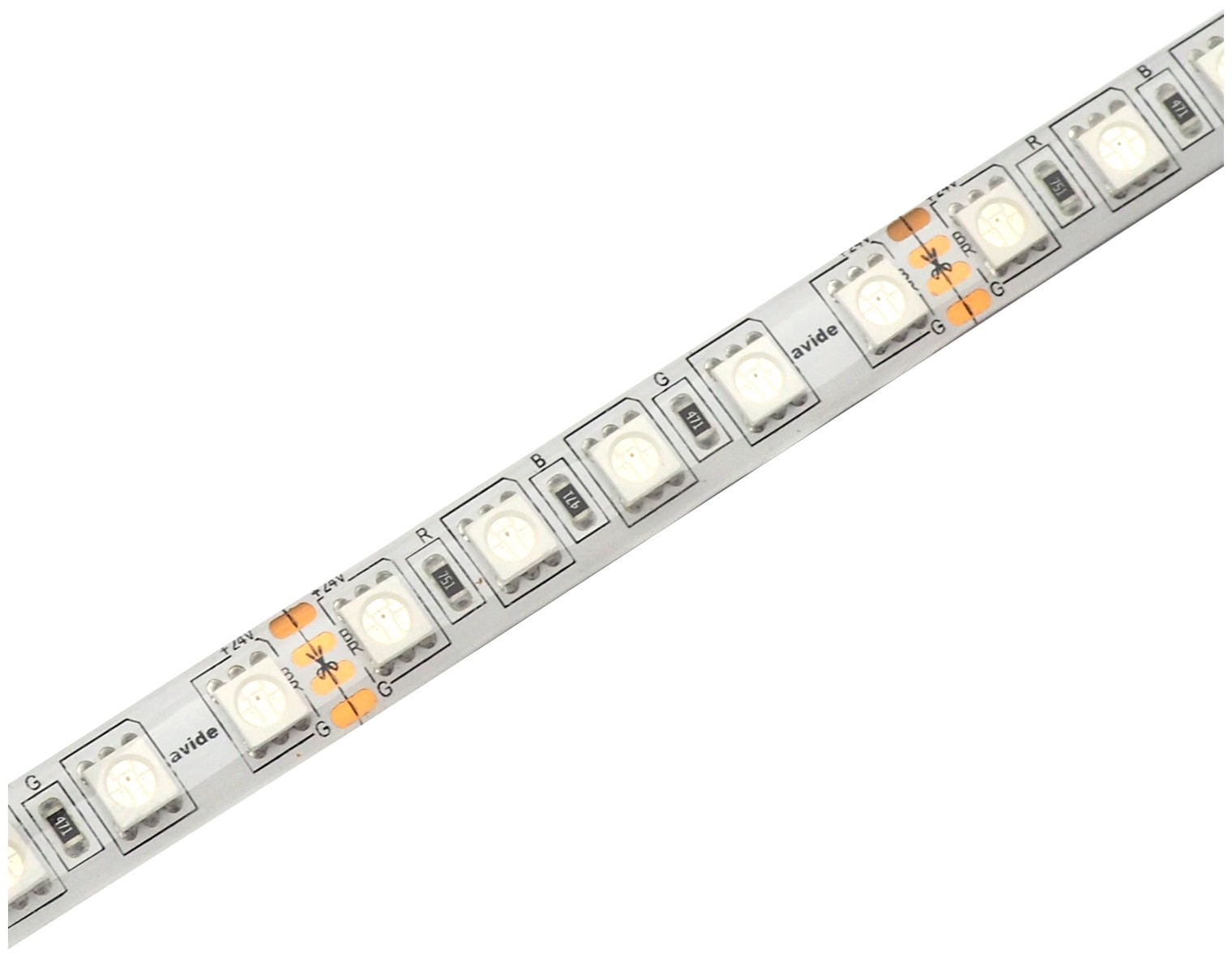 Avide LED Ταινία 24V 21.6W RGB+W(4000K) IP65 5m Avide LED Ταινία 24V 21.6W RGB+W(4000K) IP65 5m - Image 2