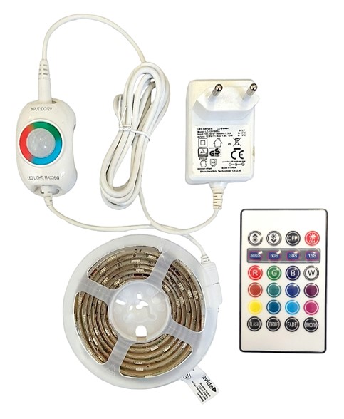 Avide LED Ταινία Blister Αισθητήρας Φωτός Κρεβατιού 12V 1.5m RGB Avide LED Ταινία Blister Αισθητήρας Φωτός Κρεβατιού 12V 1.5m RGB - Image 2