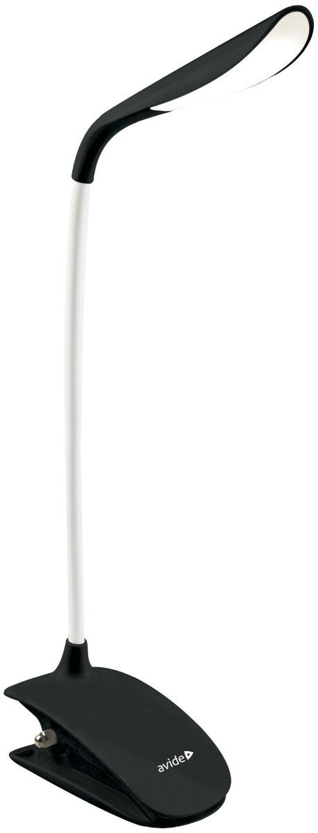 Avide LED Φωτιστικό Γραφείου με Μανταλάκι Μαύρο 1.5W Avide LED Φωτιστικό Γραφείου με Μανταλάκι Μαύρο 1.5W