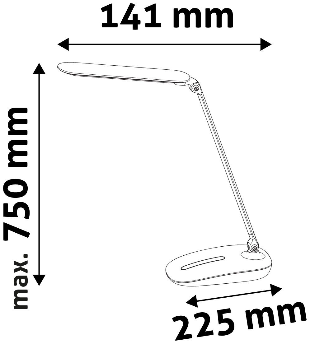 Avide LED Φωτιστικό Γραφείου με Ντίμερ Αφής Μαύρο 10W Avide LED Φωτιστικό Γραφείου με Ντίμερ Αφής Μαύρο 10W - Image 4