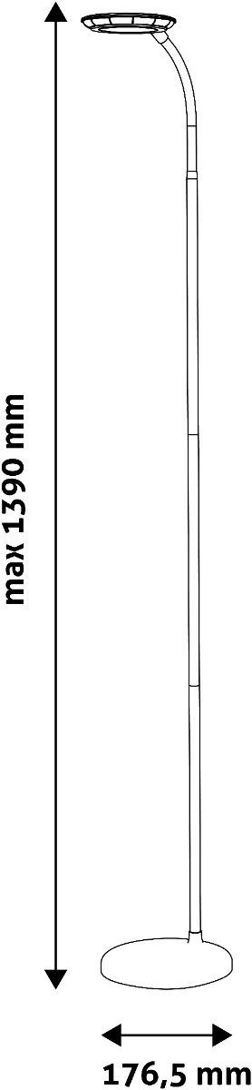 Avide LED Φωτιστικό Δαπέδου Angel 12W Λευκό 4000K Άσπρο Avide LED Φωτιστικό Δαπέδου Angel 12W Λευκό 4000K Άσπρο - Image 4