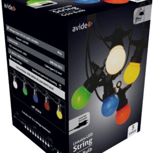 Avide Εξωτερική Γιρλάντα 5m RGB με Δυνατότητα Επέκτασης