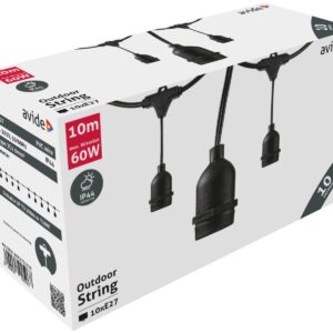 Avide Εξωτερική Γιρλάντα E27 10m 10 Θέσεων