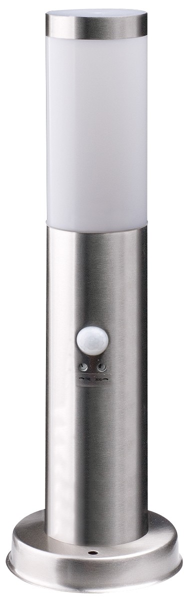 Avide Εξωτερικό Φωτιστικό Κήπου Boca 1xE27 450mm IP44 Σατέν Νίκελ Φωτοκύτταρο Avide Εξωτερικό Φωτιστικό Κήπου Boca 1xE27 450mm IP44 Σατέν Νίκελ Φωτοκύτταρο