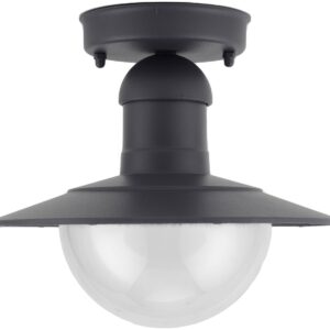 Avide Εξωτερικό Φωτιστικό Οροφής Imperial 1xE27 IP44 Ανθρακί