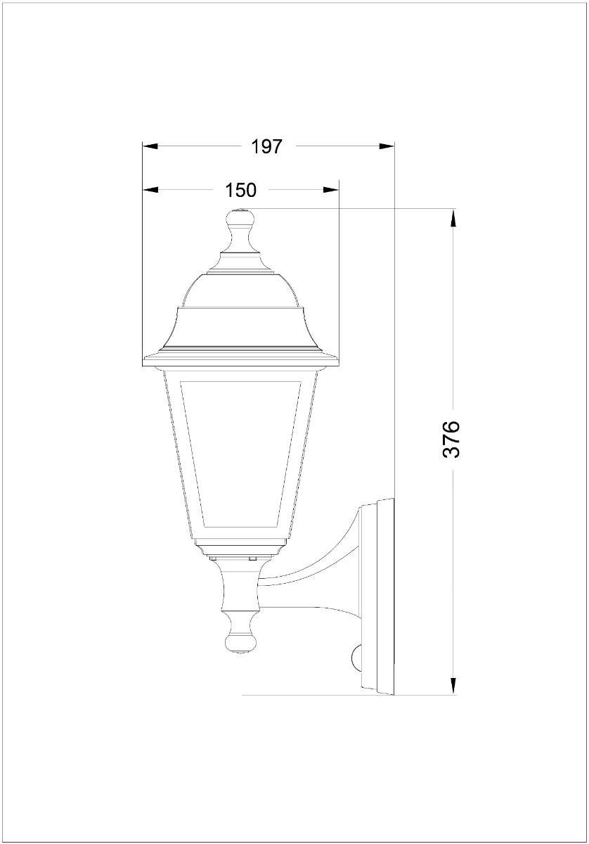 Avide Εξωτερικό Φωτιστικό Τοίχου Blake-U 1xE27 IP44 Μαύρο Φωτοκύτταρο Avide Εξωτερικό Φωτιστικό Τοίχου Blake-U 1xE27 IP44 Μαύρο Φωτοκύτταρο - Image 3