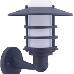 Avide Εξωτερικό Φωτιστικό Τοίχου Hermosa 1xE27 IP44 Black