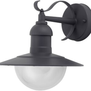 Avide Εξωτερικό Φωτιστικό Τοίχου Imperial 1xE27 IP44 Ανθρακί