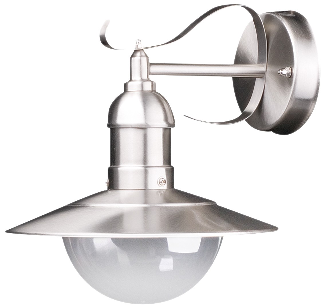 Avide Εξωτερικό Φωτιστικό Τοίχου Imperial 1xE27 IP44 Σατέν Νίκελ Avide Εξωτερικό Φωτιστικό Τοίχου Imperial 1xE27 IP44 Σατέν Νίκελ