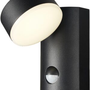 Avide Εξωτερικό Φωτιστικό Τοίχου Siraz LED 12W με motion Αισθητήρας Κίνησης Θερμό 3000K IP54