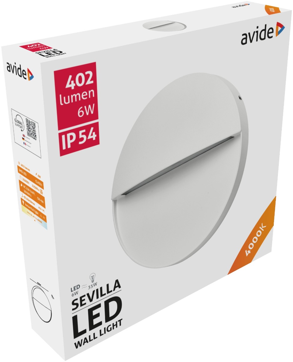 Avide Εξωτερικό Φώς Σκάλας Sevilla LED 6W Λευκό 4000K IP54 16cm Avide Εξωτερικό Φώς Σκάλας Sevilla LED 6W Λευκό 4000K IP54 16cm - Image 2