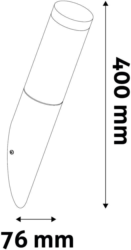 Avide Επιτοίχιο Φωτιστικό Εξωτερικού Χώρου Boca 1xE27 IP44 Nickel Avide Επιτοίχιο Φωτιστικό Εξωτερικού Χώρου Boca 1xE27 IP44 Nickel - Image 2