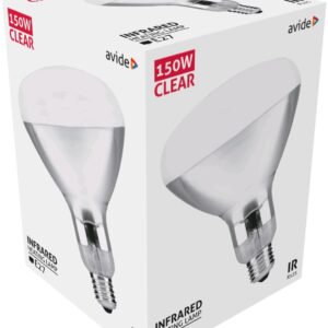 Avide Λάμπα Υπερύθρων E27 150W Διάφανο