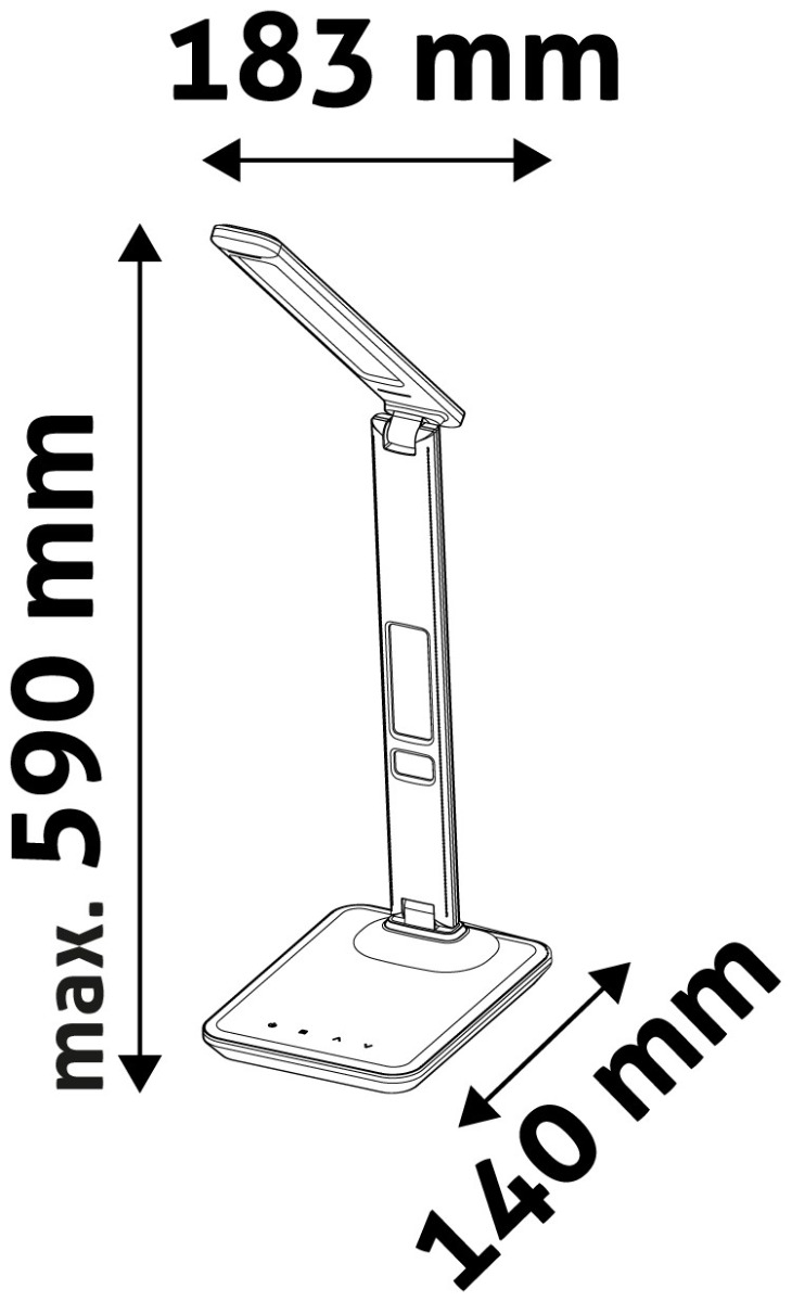 Avide Φωτιστικό Γραφείου LED δερμάτινο με ημερολόγιο 6W Λευκό Avide Φωτιστικό Γραφείου LED δερμάτινο με ημερολόγιο 6W Λευκό - Image 4