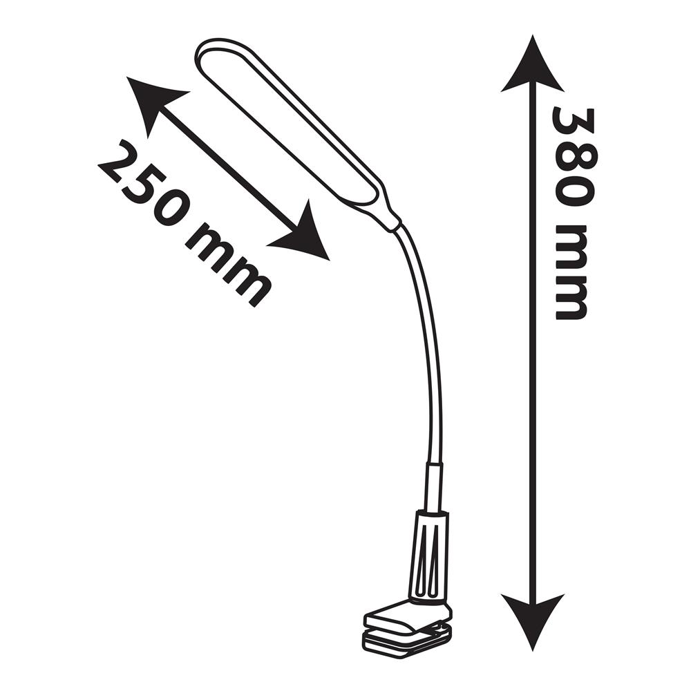 Avide Φωτιστικό Γραφείου LED με Βάση και Μανταλάκι Στήριξης 6W CCT Avide Φωτιστικό Γραφείου LED με Βάση και Μανταλάκι Στήριξης 6W CCT - Image 8