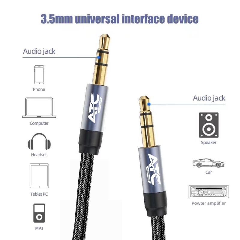 Cable ATC HQ 3.5mm Male / Male 5m Cable ATC HQ 3.5mm Male / Male 5m - Image 4