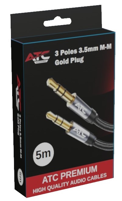 Cable ATC HQ 3.5mm Male / Male 5m Cable ATC HQ 3.5mm Male / Male 5m - Image 5