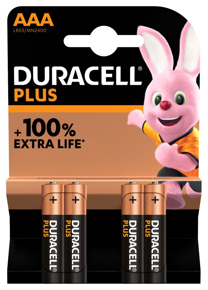 Duracell Plus Power LR03 AAA (4τμχ) Duracell Plus Power LR03 AAA (4τμχ)