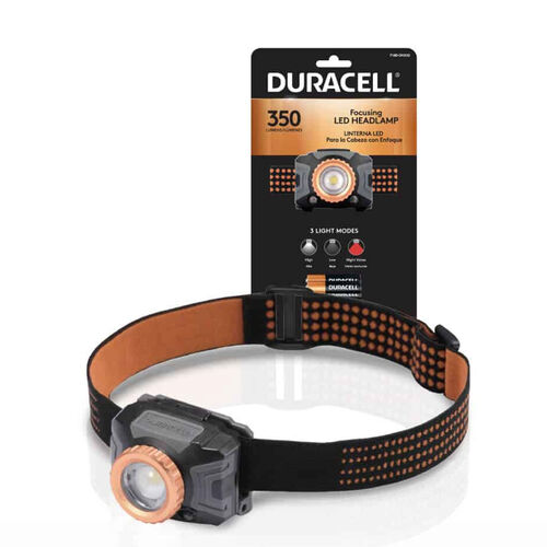 Duracell Φακός Κεφαλής με Λειτουργία Εστίασης DH350SE (+3AAA) IPX4 350lm B1 Duracell Φακός Κεφαλής με Λειτουργία Εστίασης DH350SE (+3AAA) IPX4 350lm B1
