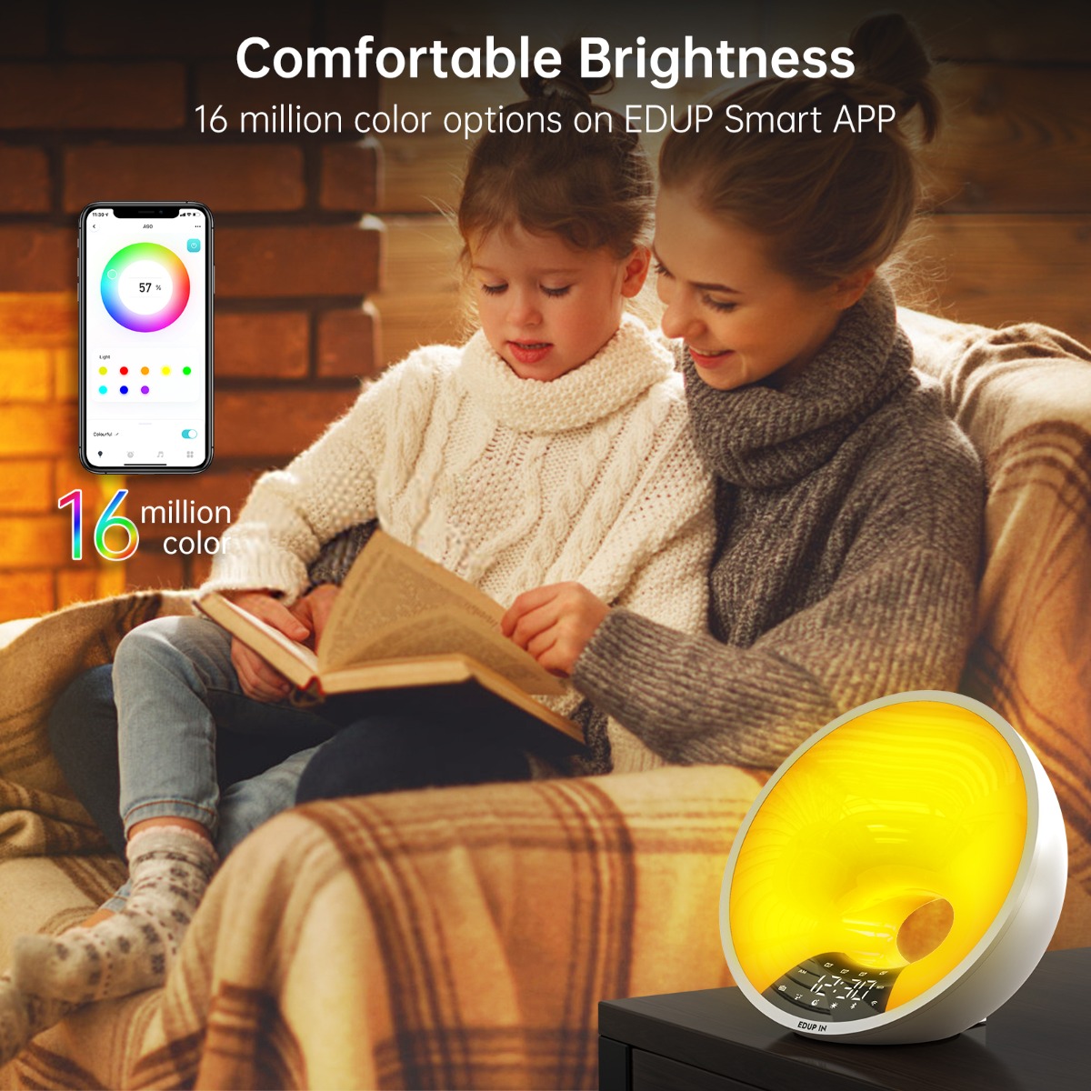 EDUP A90 Wake up light alarm clock EDUP A90 Wake up light alarm clock - Image 8