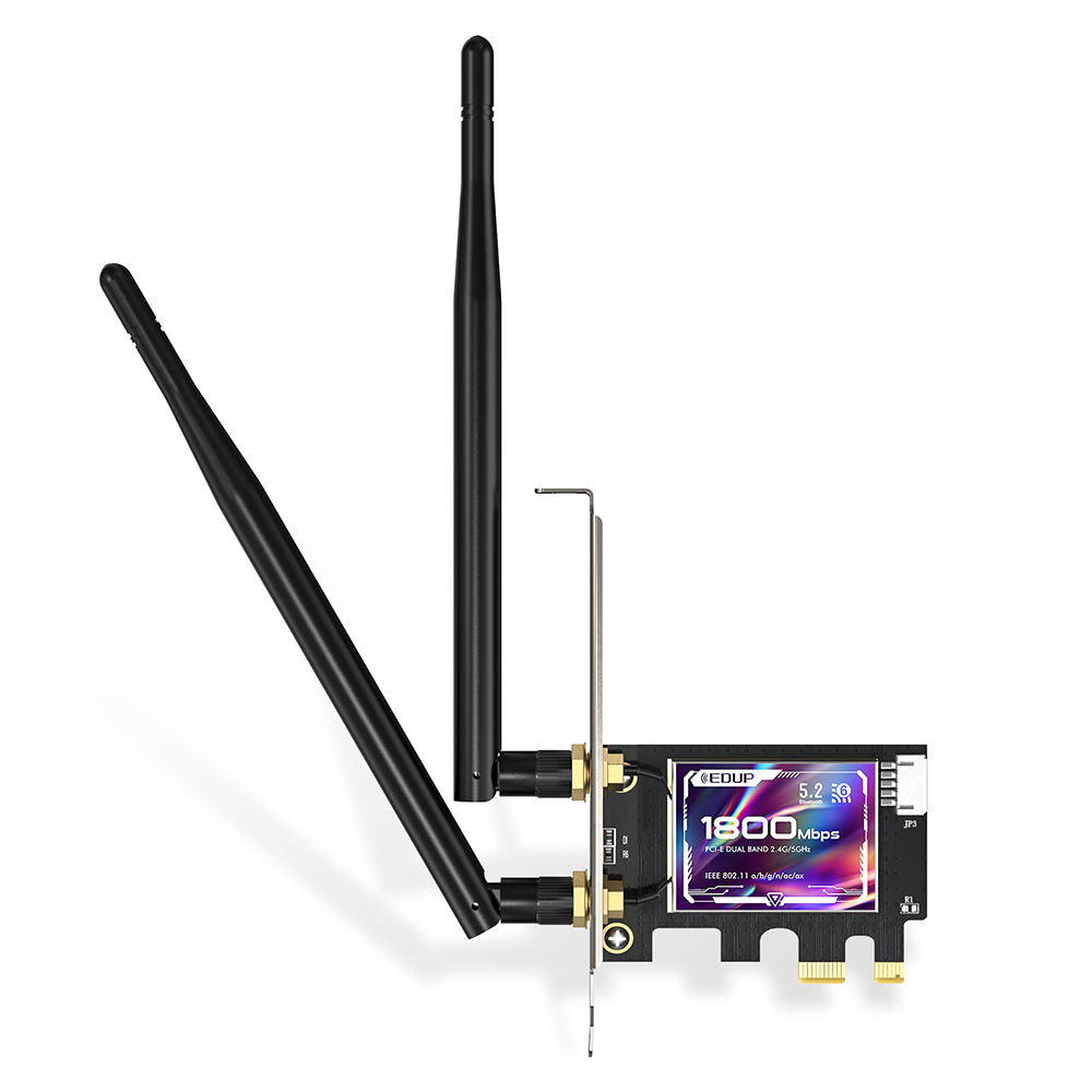 EDUP EP-9658 AX1800 WiFi (574M+1200M)+Bluetooth 5.2 PCI-E Network Adapter EDUP EP-9658 AX1800 WiFi (574M+1200M)+Bluetooth 5.2 PCI-E Network Adapter - Image 2