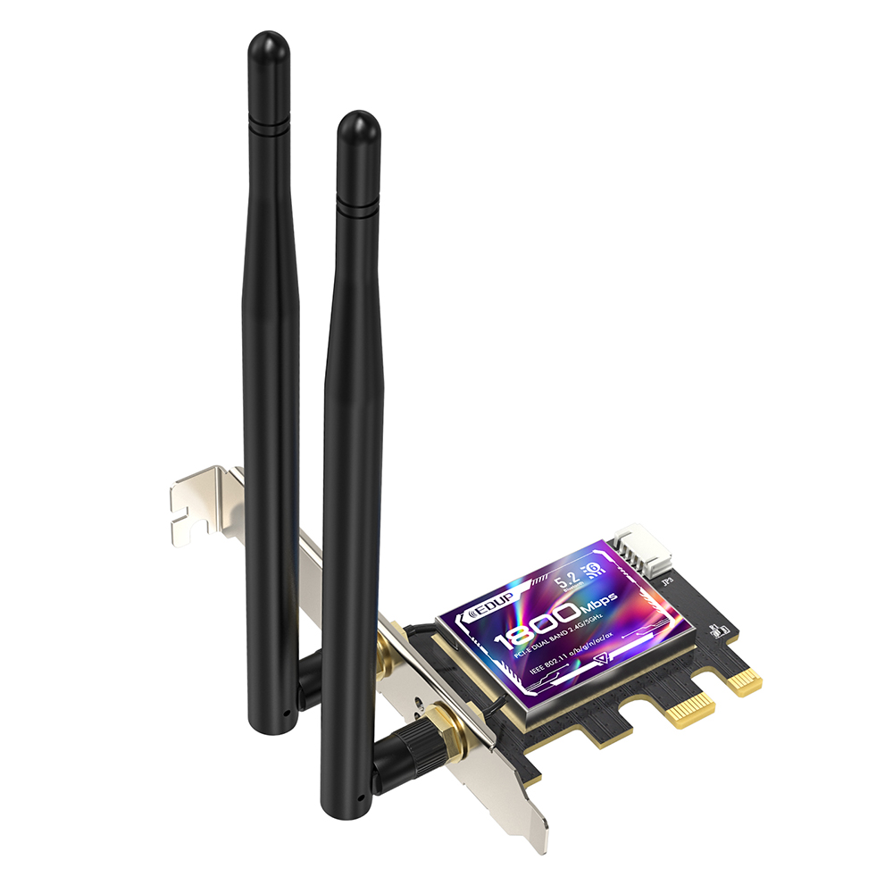 EDUP EP-9658 AX1800 WiFi (574M+1200M)+Bluetooth 5.2 PCI-E Network Adapter EDUP EP-9658 AX1800 WiFi (574M+1200M)+Bluetooth 5.2 PCI-E Network Adapter - Image 3