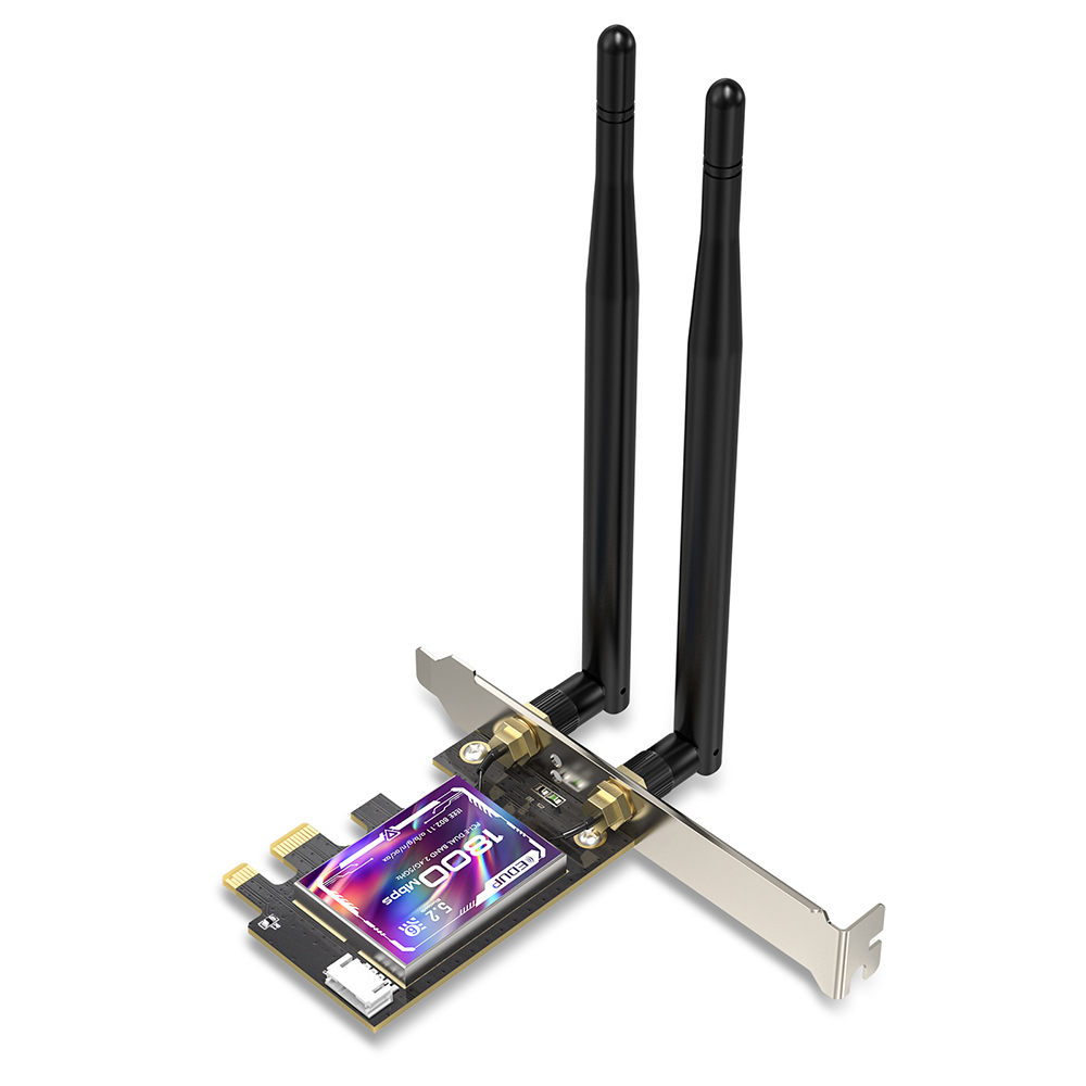 EDUP EP-9658 AX1800 WiFi (574M+1200M)+Bluetooth 5.2 PCI-E Network Adapter EDUP EP-9658 AX1800 WiFi (574M+1200M)+Bluetooth 5.2 PCI-E Network Adapter - Image 5