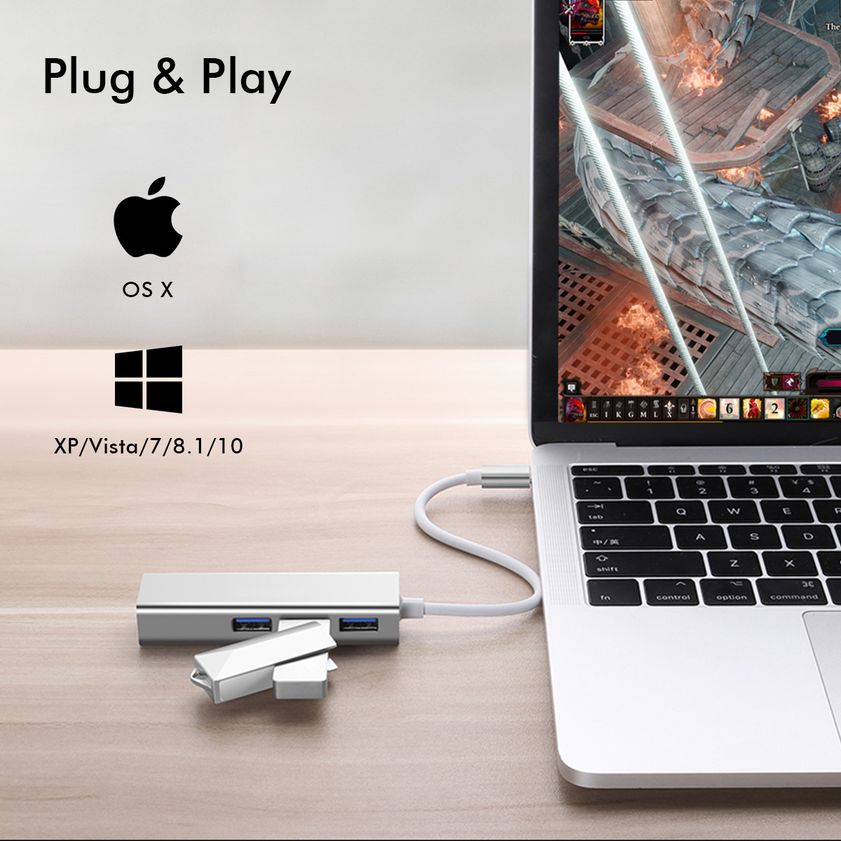 EDUP EP-9801 10/100/1000Mbps Type-C LAN Adapter USB 3.0 Port EDUP EP-9801 10/100/1000Mbps Type-C LAN Adapter USB 3.0 Port - Image 8