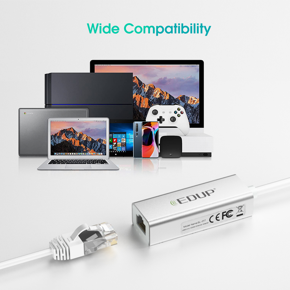 EDUP EP-9802 10/100/1000Mbps Type-C LAN Adapter EDUP EP-9802 10/100/1000Mbps Type-C LAN Adapter - Image 9