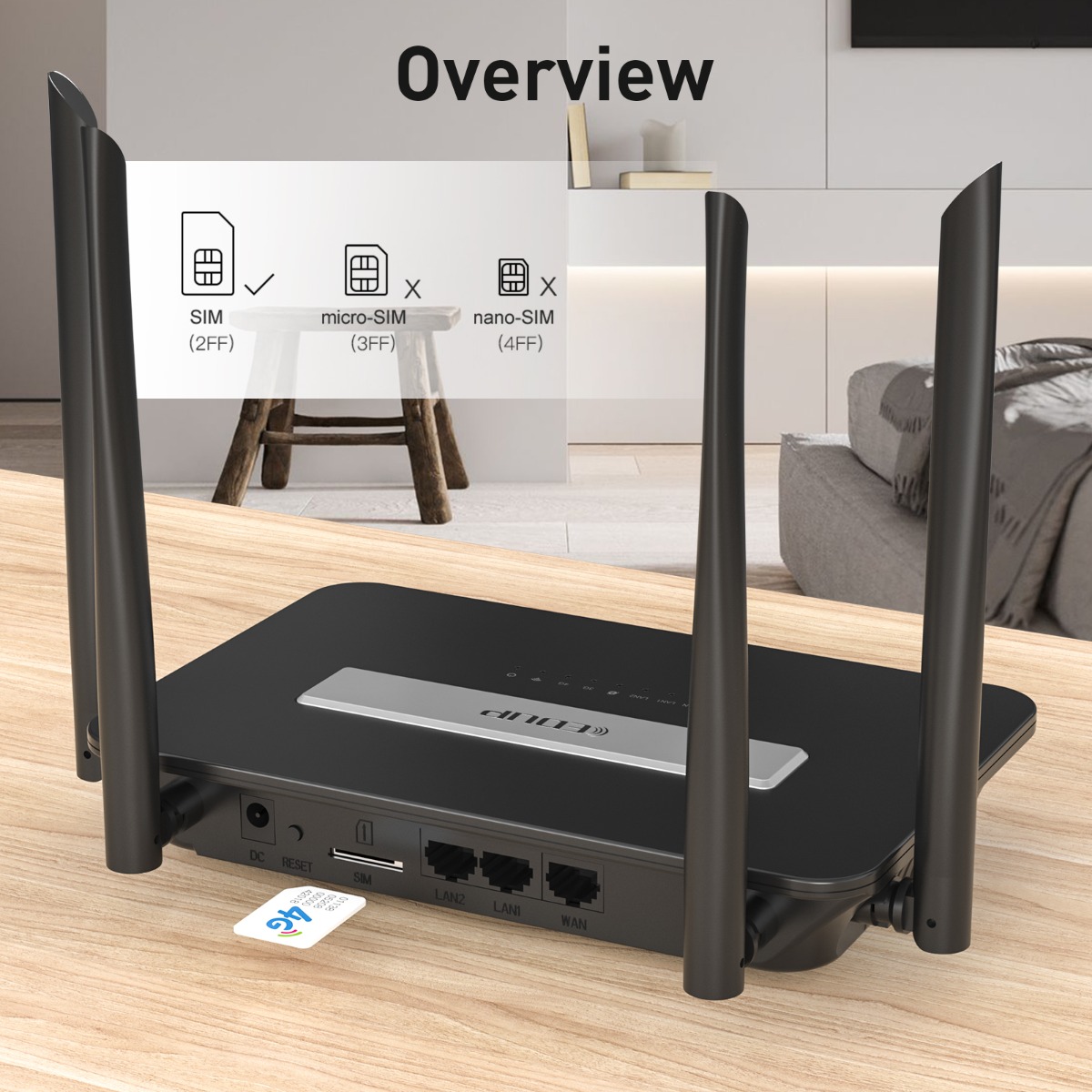 EDUP EP-N7503AC 1200M 4G Router EDUP EP-N7503AC 1200M 4G Router - Image 3