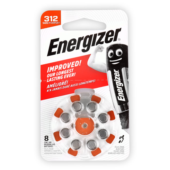 ENERGIZER Μπαταρίες Βαρηκοΐας Zinc Air PR312/8BP ENERGIZER Μπαταρίες Βαρηκοΐας Zinc Air PR312/8BP