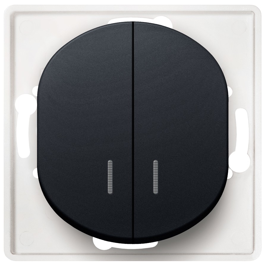 EON E626.E1 Serial switch with indication without cover frame soft-touch black EON E626.E1 Serial switch with indication without cover frame soft-touch black