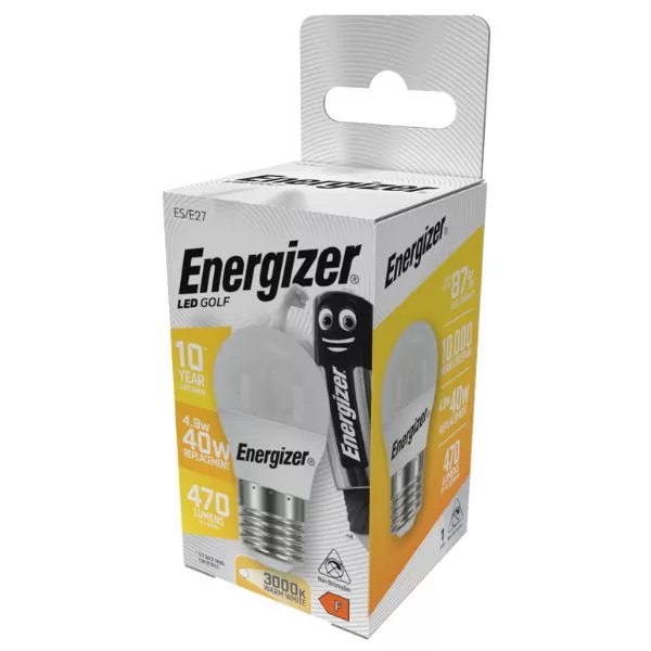 Energizer BEC Mini Σφαιρική Λάμπα LED OPAL 4.9W E27 470lm 3000K Energizer BEC Mini Σφαιρική Λάμπα LED OPAL 4.9W E27 470lm 3000K