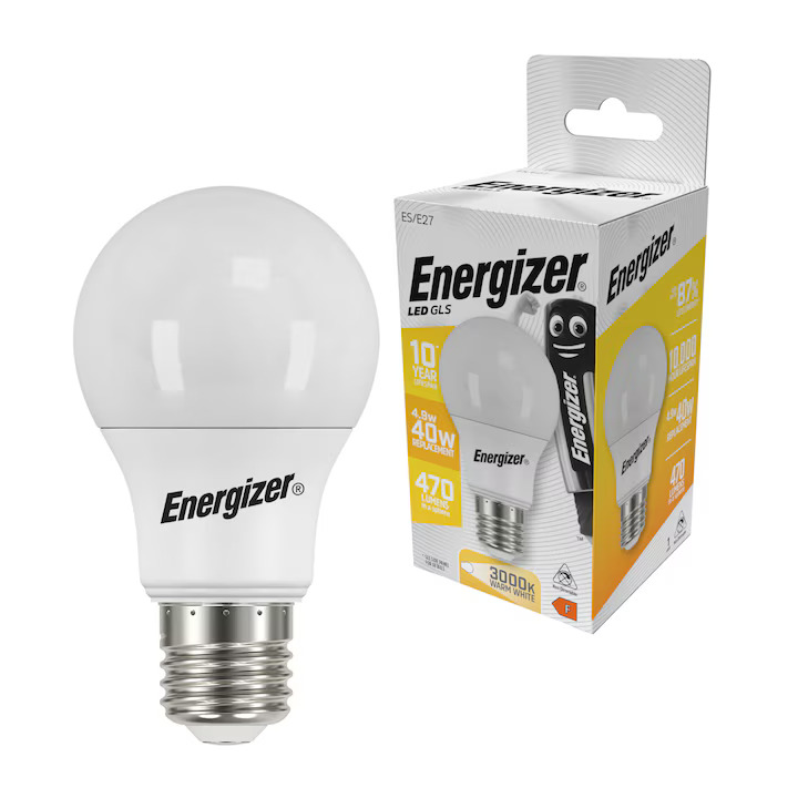 Energizer BEC Κοινή Λάμπα LED 4.9W E27 470lm 3000K Θερμό Λευκό Energizer BEC Κοινή Λάμπα LED 4.9W E27 470lm 3000K Θερμό Λευκό - Image 3