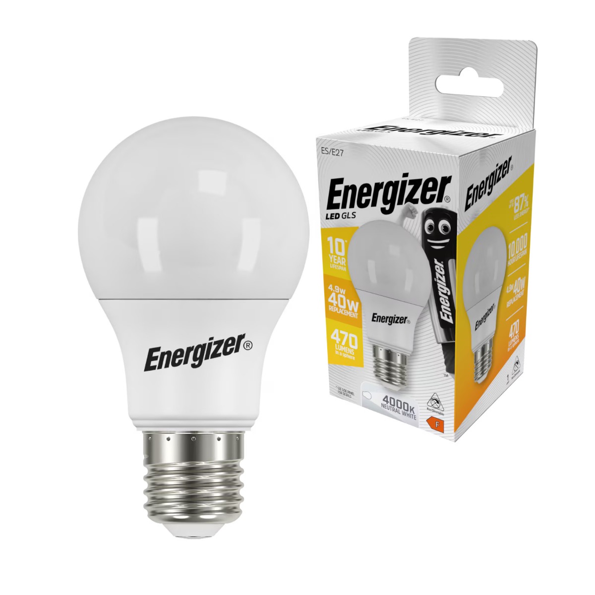Energizer BEC Κοινή Λάμπα LED 4.9W E27 470lm 4000K Φυσικό Λευκό Energizer BEC Κοινή Λάμπα LED 4.9W E27 470lm 4000K Φυσικό Λευκό - Image 4