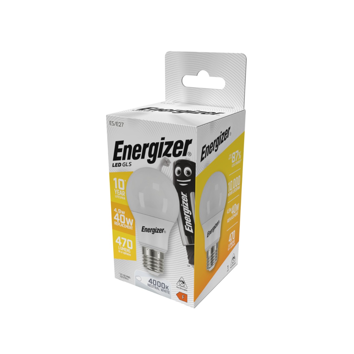 Energizer BEC Κοινή Λάμπα LED 4.9W E27 470lm 4000K Φυσικό Λευκό Energizer BEC Κοινή Λάμπα LED 4.9W E27 470lm 4000K Φυσικό Λευκό