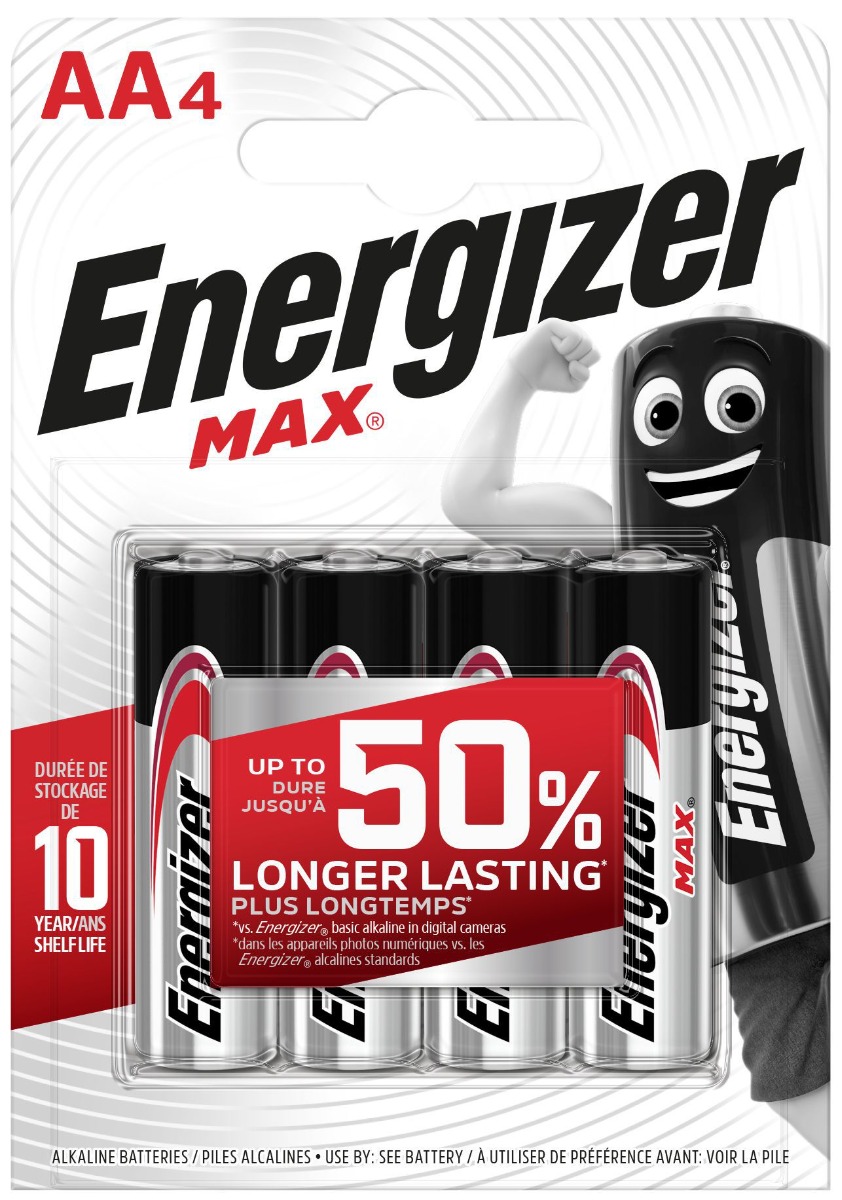 Energizer Max Alkaline Μπαταρία AA (4 τμχ) Energizer Max Alkaline Μπαταρία AA (4 τμχ)