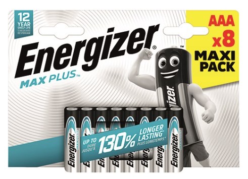 Energizer Max Plus Alkaline Battery ΑAΑ (8 τμχ) Energizer Max Plus Alkaline Battery ΑAΑ (8 τμχ)