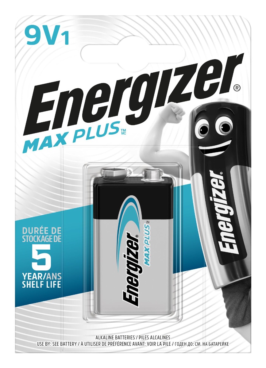 Energizer Max Plus Alkaline Μπαταρία 9V (1 τμχ) Energizer Max Plus Alkaline Μπαταρία 9V (1 τμχ)