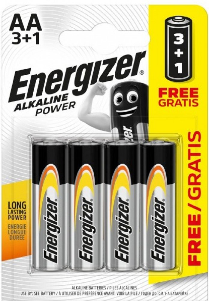 Energizer Power Αλκαλική AA (4τμχ) Energizer Power Αλκαλική AA (4τμχ)