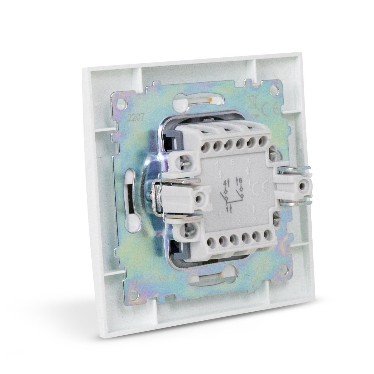 Entac 105 Arnold Recessed wall switch serial switch White Entac 105 Arnold Recessed wall switch serial switch White - Image 2