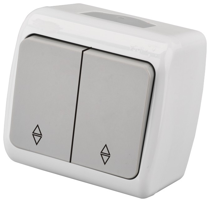 Entac 106+6 Stephan surface mounted alternative switch IP54 Entac 106+6 Stephan surface mounted alternative switch IP54