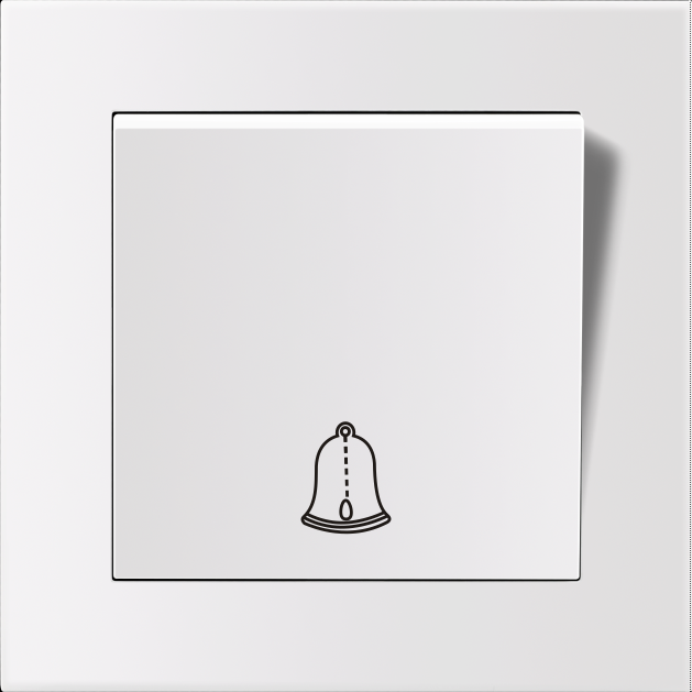 Entac Arnold Recessed doorbell switch White Entac Arnold Recessed doorbell switch White
