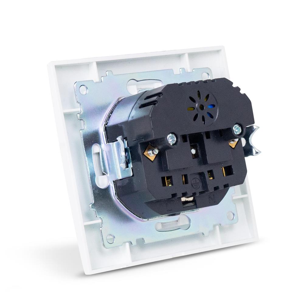 Entac Arnold Recessed wall socket earthed + 2 USB 2.1A (total) White Entac Arnold Recessed wall socket earthed + 2 USB 2.1A (total) White - Image 3