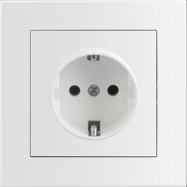 Entac Arnold Recessed wall socket earthed White Entac Arnold Recessed wall socket earthed White