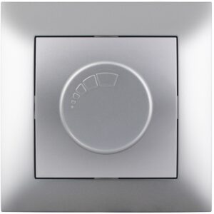 Entac Arnold Recessed wall switch dimmer max.200W Silver