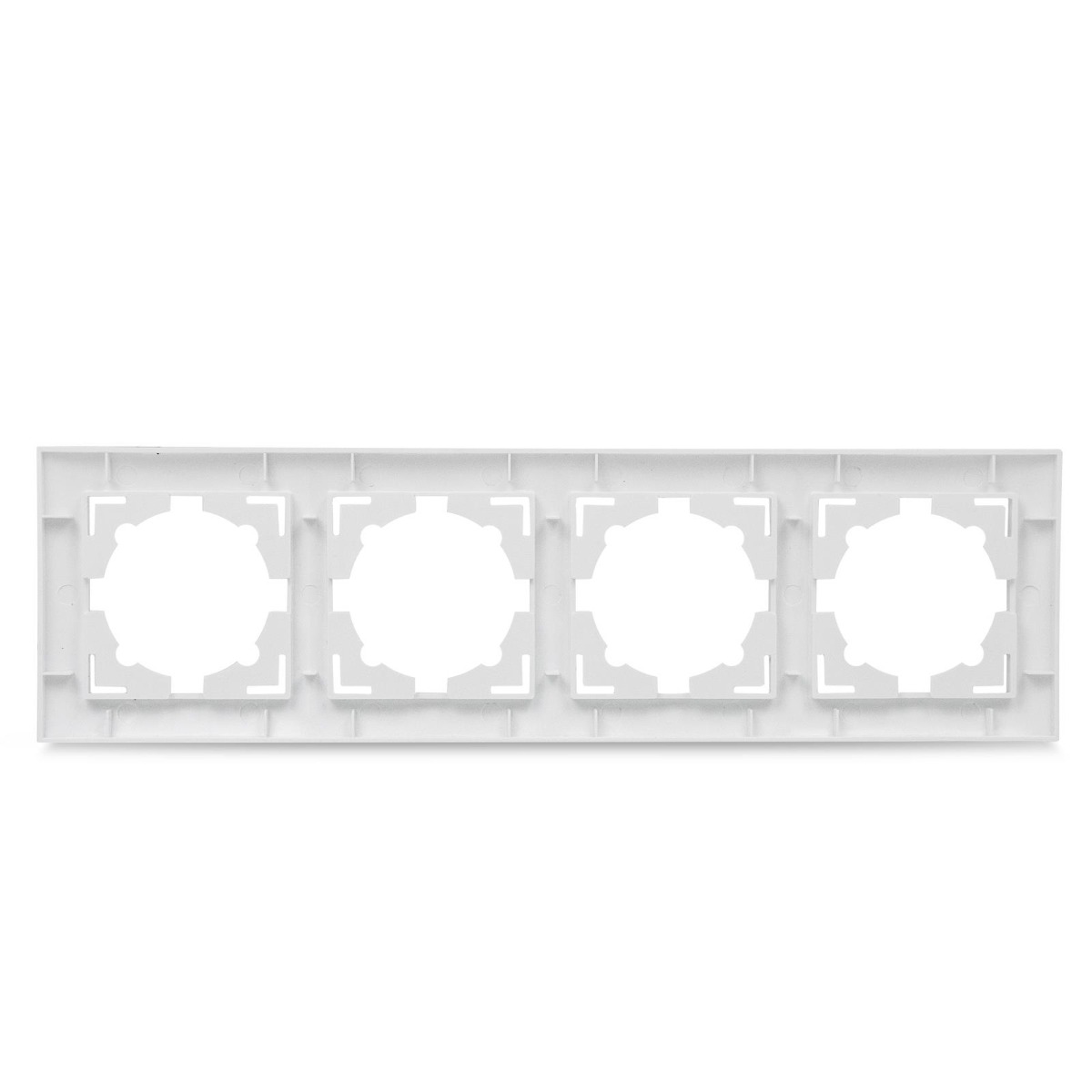 Entac Arnold Πλαίσιο Τοίχου Διακόπτη - Πρίζας 4 Θέσεων Καθέτως Λευκό Entac Arnold Πλαίσιο Τοίχου Διακόπτη - Πρίζας 4 Θέσεων Καθέτως Λευκό - Image 2